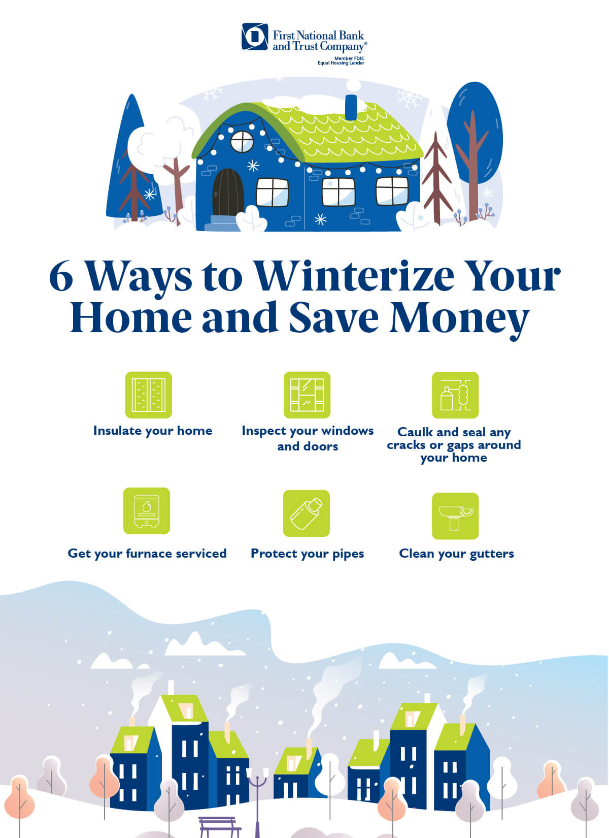 Save Money By Winterizing Your Home | FNBT - Southern WI & Northern IL